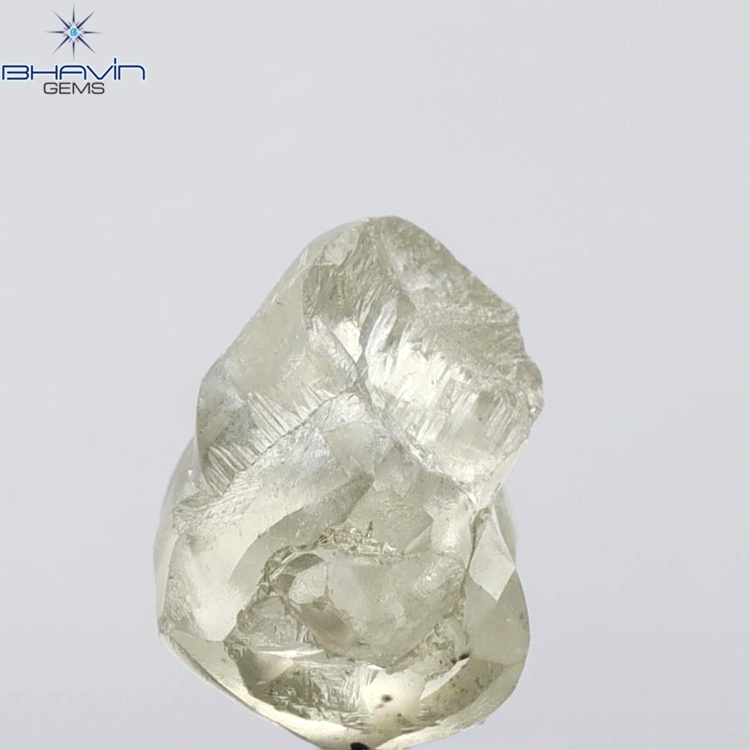 10.94 CT Rough Shape Natural Diamond Milky Color SI1 Clarity (13.00 MM)