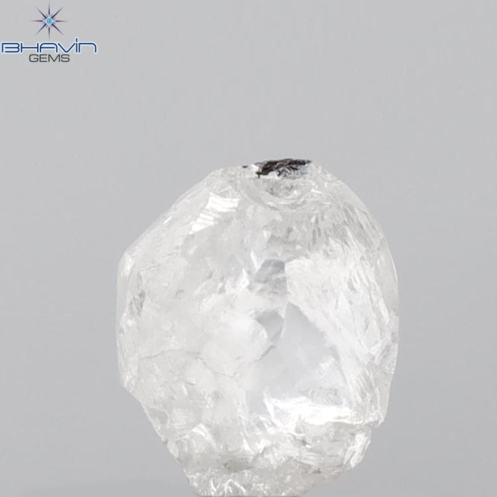 0.98 CT Rough Shape Natural Diamond white Color VS2 Clarity (5.92 MM)