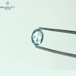 0.22 CT Oval Shape Natural Diamond Blue Color I2 Clarity (4.78 MM)