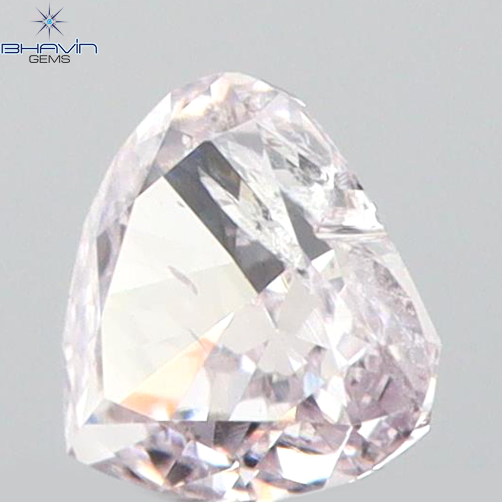 0.11 CT Heart Shape Natural Diamond Pink Color SI2 Clarity (3.00 MM)