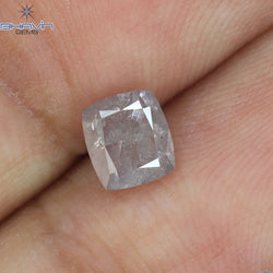 0.70 CT Cushion Shape Natural Loose Diamond Pink Color I2 Clarity (4.98 MM)
