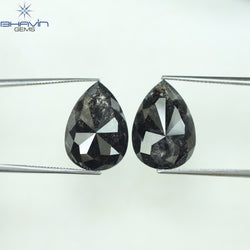 17.91 CT Pear Shape Natural Loose Diamond Salt And Pepper Color