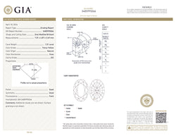 GIA Certified 1.01 CT Oval Shape Natural Diamond Yellow Color SI2 Clarity (7.01 MM)