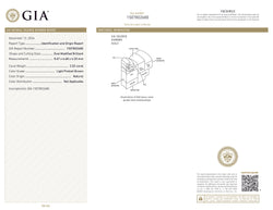 GIA Certified 2.02 CT Oval Shape Natural Diamond Pinkish Brown Color (8.67 MM)