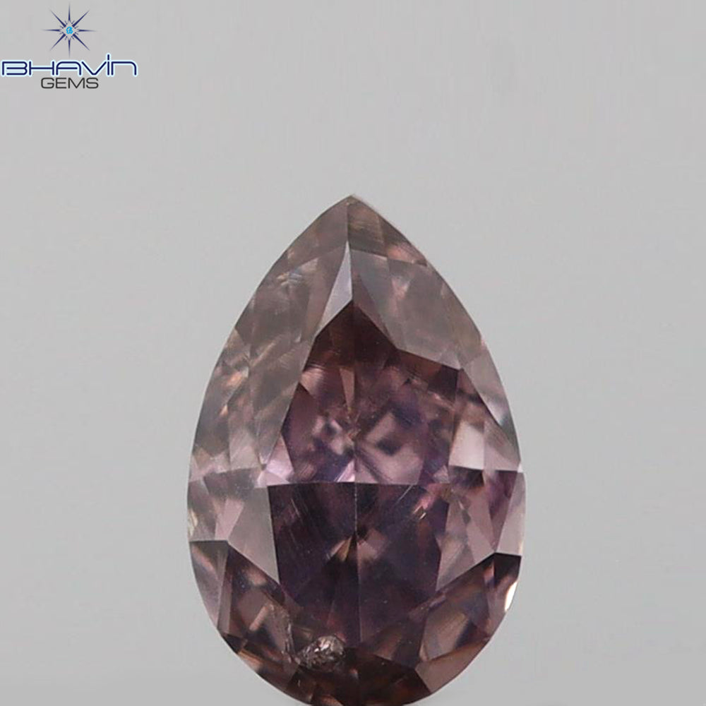 0.15 CT Pear Shape Natural Diamond Pink Color VS1 Clarity (4.19 MM)