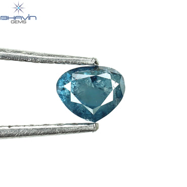 0.34 CT Heart Diamond Natural Diamond Blue Diamond Clarity I3 (4.31 MM)