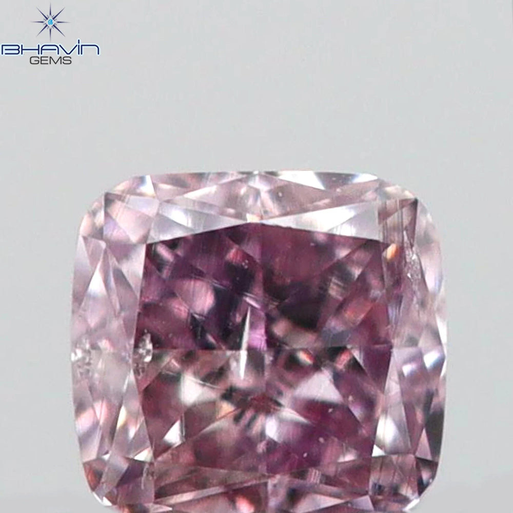 0.05 CT クッションシェイプ 天然ダイヤモンド ピンク色 I1 クラリティ (2.11 MM)