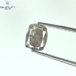 1.05 CT Cushion Shape Natural Diamond Pink Color I3 Clarity (6.08 MM)