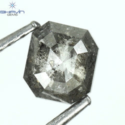 C0.46 CT Square Cut Shape Natural Diamond Salt And Pepper Color I3 Clarity (4.51 MM)