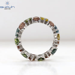 Heart Diamond Natural Diamond Ring Mix Color Gold Ring Engagement Ring