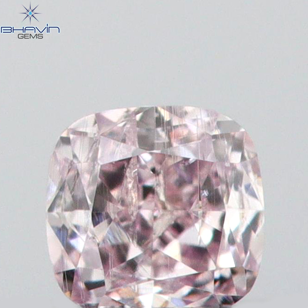 0.05 CT クッションシェイプ 天然ダイヤモンド ピンク色 I1 クラリティ (2.11 MM)