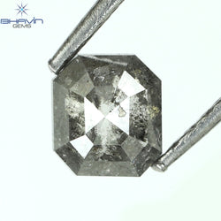 C0.46 CT Square Cut Shape Natural Diamond Salt And Pepper Color I3 Clarity (4.51 MM)