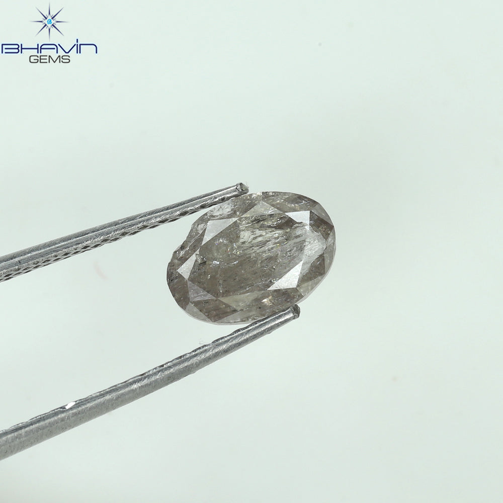 1.03 CT Oval Shape Natural Diamond Pink Color I3 Clarity (7.60 MM)