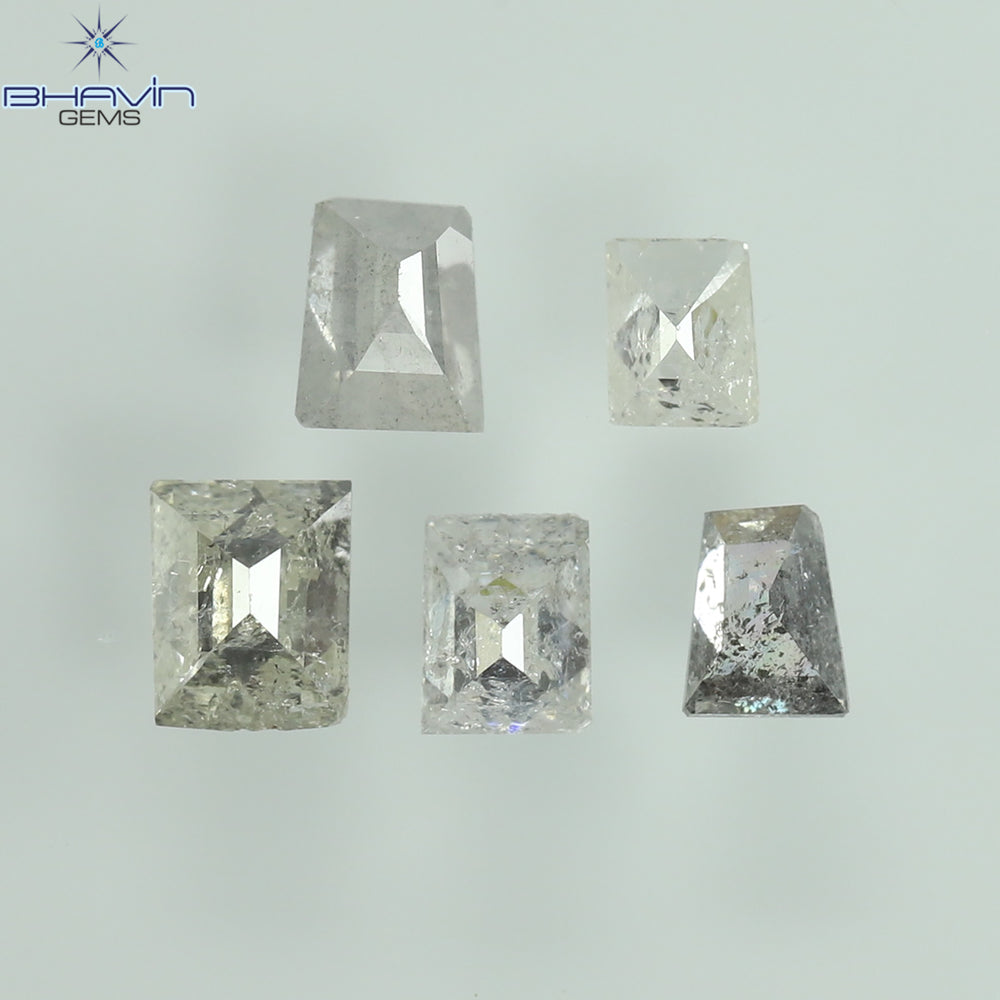 0.26 CT (12 個) バゲット シェイプ 天然ダイヤモンド ミックス カラー SI クラリティ (2.65 MM)