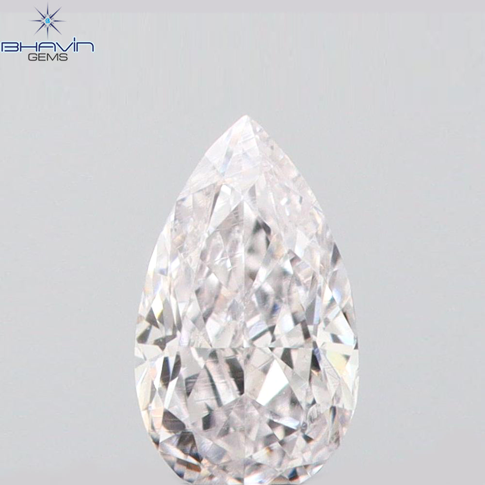 0.08 CT ペアシェイプ ナチュラル ダイヤモンド ピンク色 VS1 クラリティ (3.45 MM)