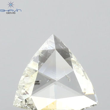0.38 CT Triangle Shape Natural Diamond White Color SI2 Clarity (6.60 MM)