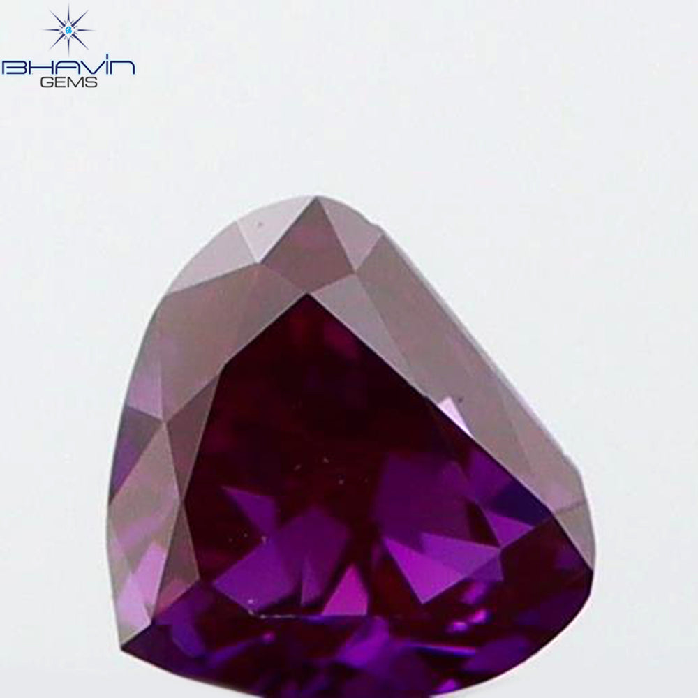 0.06 CT Heart Shape Enhanced Pink Color Natural Loose Diamond VS2 Clarity (2.02 MM)