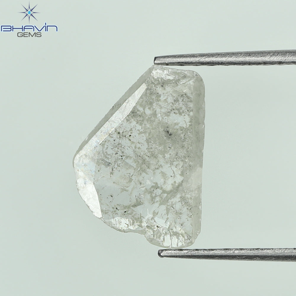 0.41 CT/6 個ローズカット ポルキ シェイプ ナチュラル ダイヤモンド ホワイト カラー I3 クラリティ (3.65 MM)
