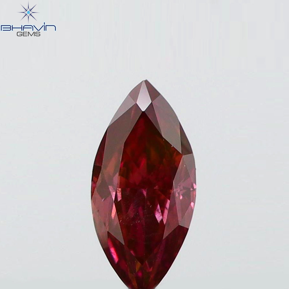 0.10 CT Marquise Shape Natural Loose Diamond Pink Color VS2 Clarity (4.32 MM)