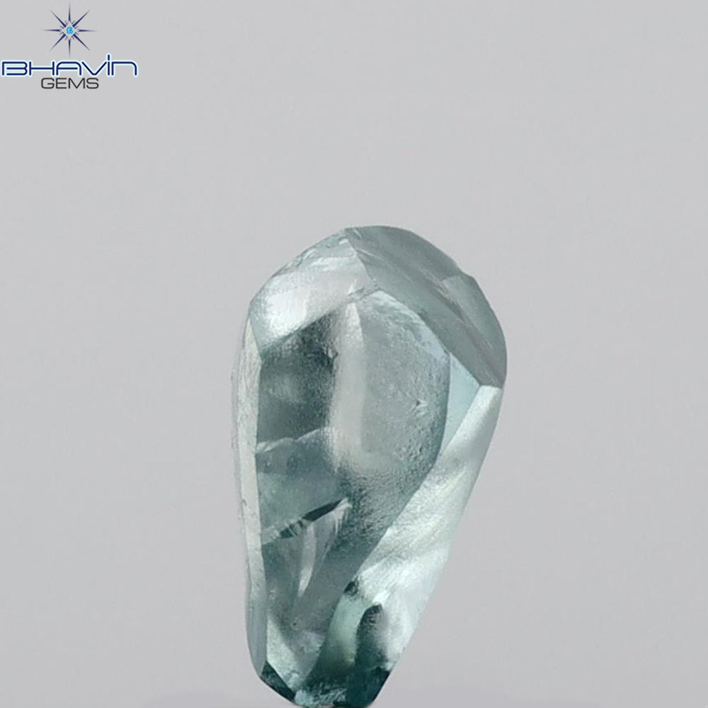 1.12 CT Rough Shape Enhanced Blue Color VS2 Clarity (7.75 MM)