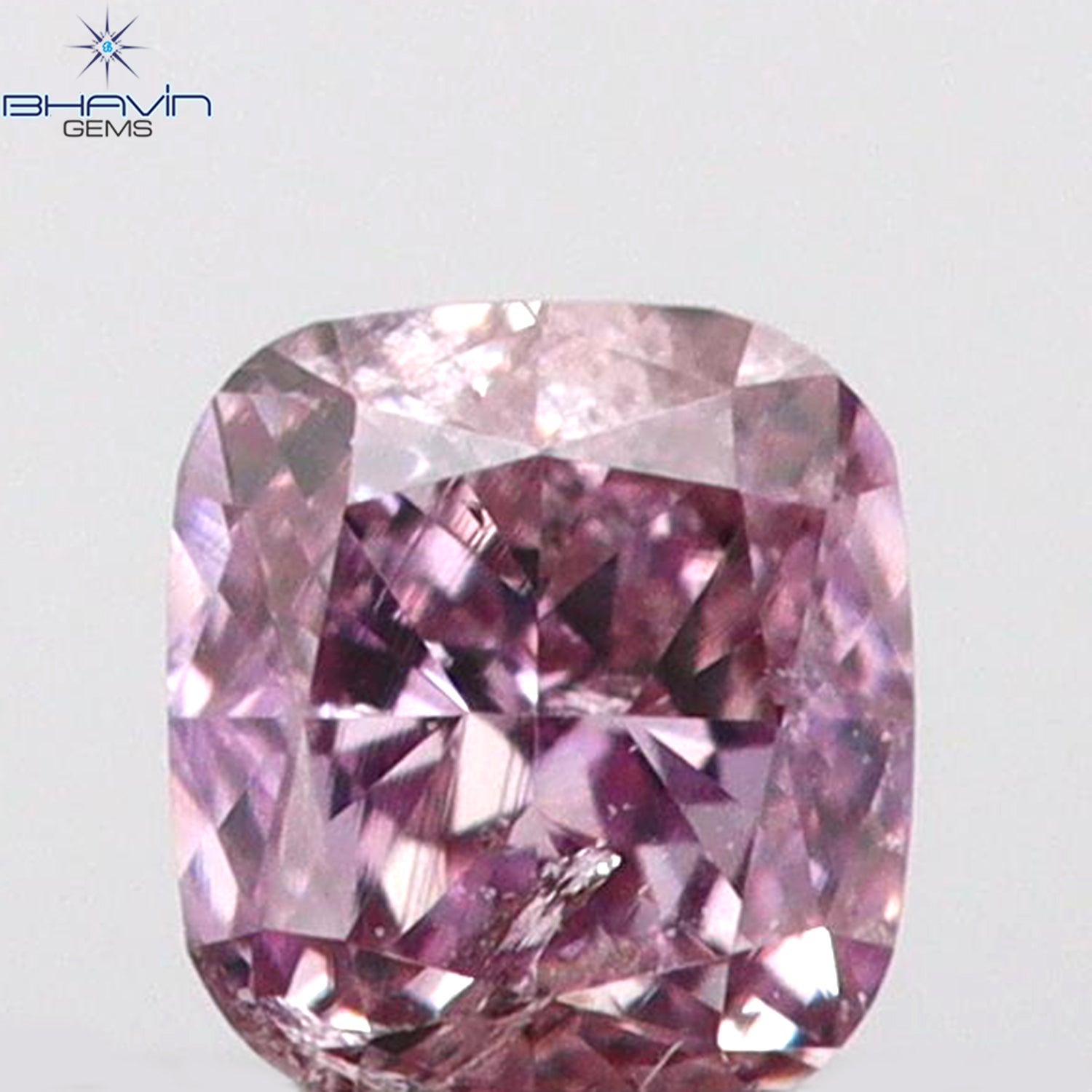 0.07 CT Cushion Shape Natural Diamond Pink Color SI2 Clarity (2.50 MM)