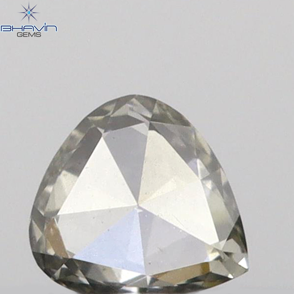 0.10 CT Heart Shape Natural Diamond Grey Color VS1 Clarity (3.13 MM)