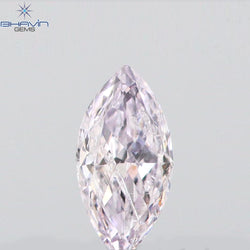 0.08 CT Marquise Shape Natural Loose Diamond Pink Color I1 Clarity (4.46 MM)