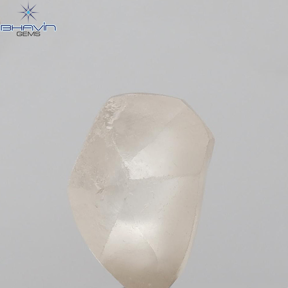 2.71 CT Rough Shape Natural Diamond Brown Color VS2 Clarity (9.15 MM)