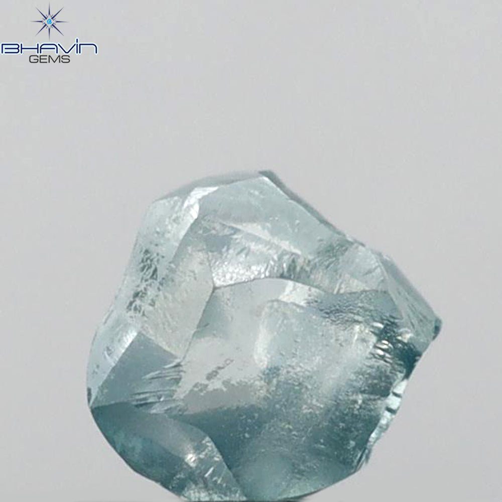 1.21 CT Rough Shape Enhanced Blue Color VS2 Clarity (6.45 MM)