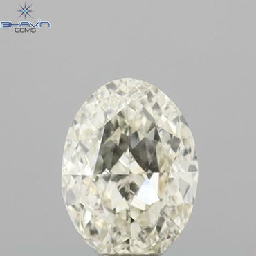0.41 CT Oval Shape Natural Diamond Yellow Color VVS1 Clarity (5.18 MM)