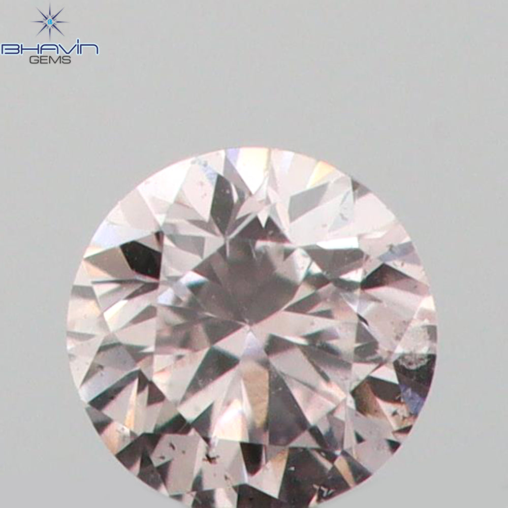 0.03 CT Round Shape Natural Diamond Pink (Argyle) Color VS2 Clarity (1.97 MM)