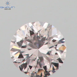 0.03 CT Round Shape Natural Diamond Pink Color SI1 Clarity (2.00 MM)