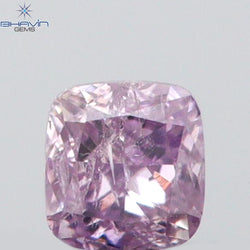 0.06 CT Cushion Shape Natural Diamond Pink Color I1 Clarity (2.15 MM)