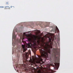 0.08 CT Cushion Shape Natural Diamond Pink Color SI2 Clarity (2.60 MM)