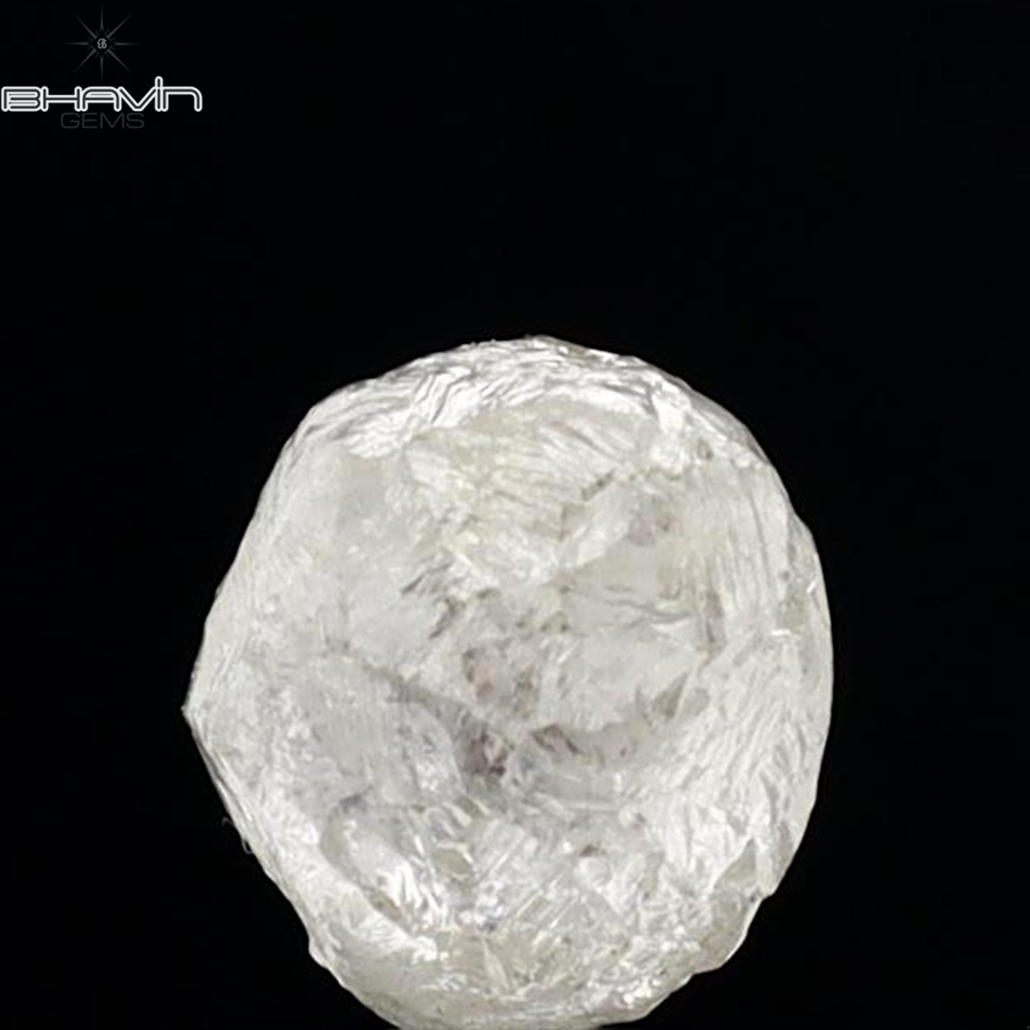 2.13 CT Rough Shape Natural Diamond White Color I2 Clarity (6.97 MM)