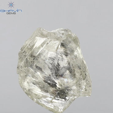 2.84 CT Rough Shape Natural Diamond White Color I2 Clarity (10.78 MM)