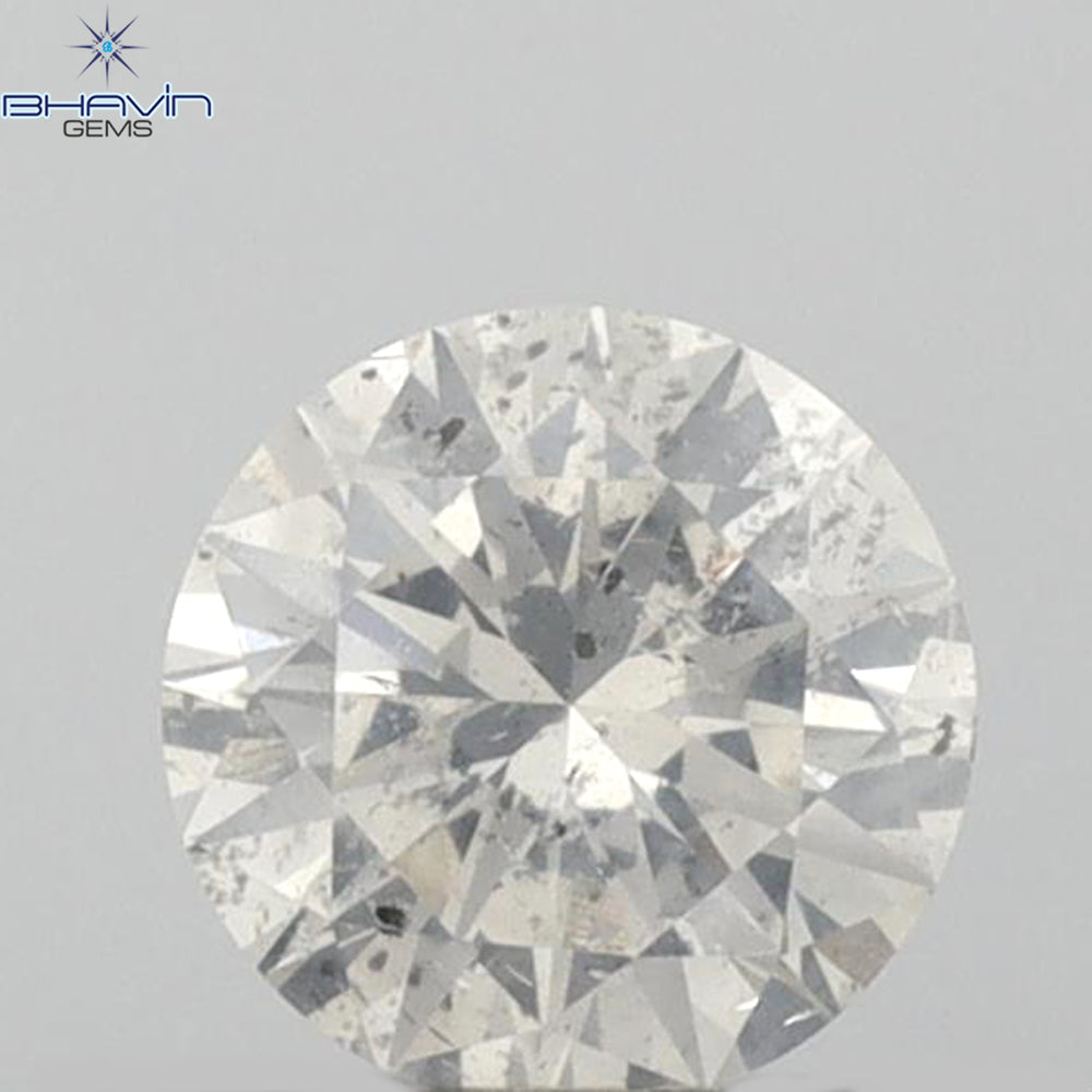 0.41 CT Round Shape Natural Loose Diamond White Color SI2 Clarity (4.80 MM)