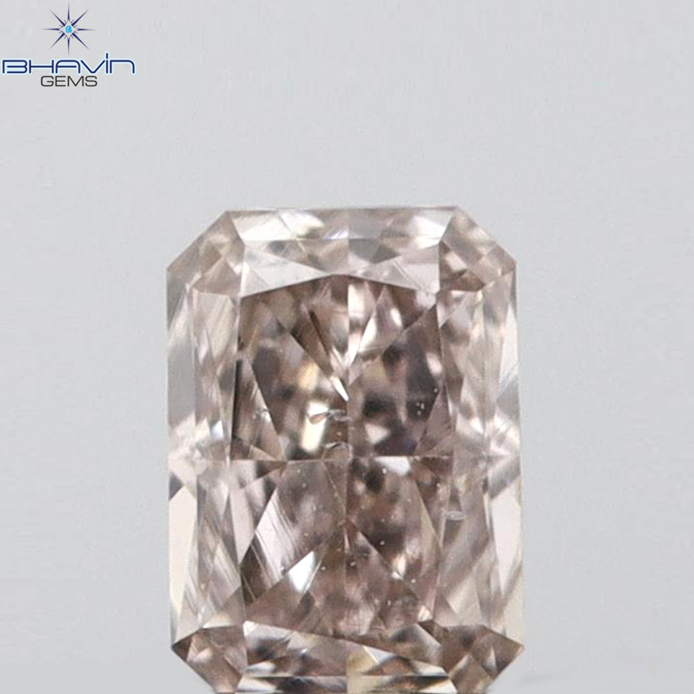 0.09 CT Radiant Shape Natural Diamond Pink Color SI1 Clarity (3.17 MM)