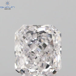 0.15 CT Radiant Shape Natural Diamond Pink Color VS2 Clarity (3.20 MM)
