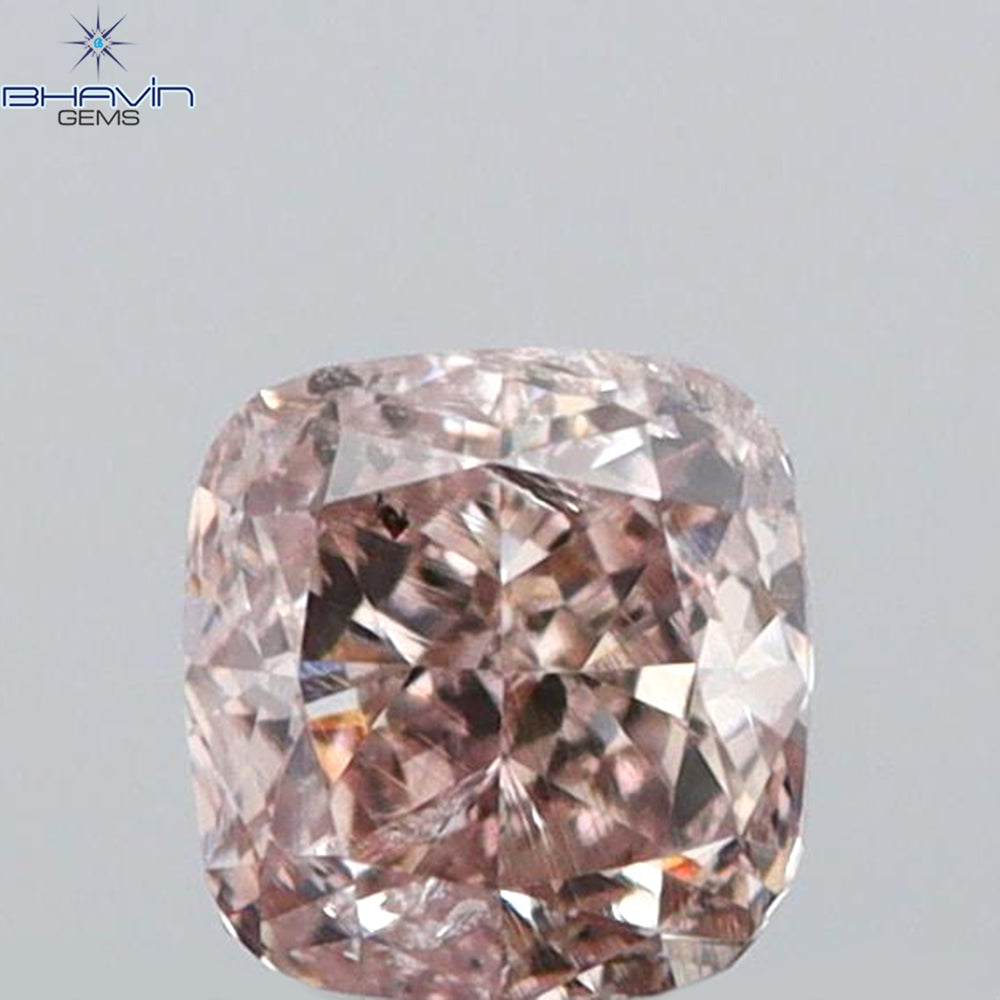 0.05 CT クッションシェイプ 天然ダイヤモンド ピンクカラー VS2 クラリティ (2.28 MM)