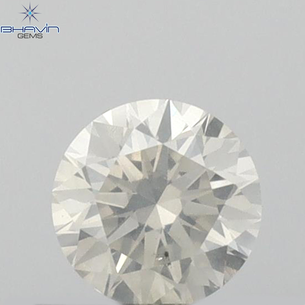 0.33 CT Round Shape Natural Loose Diamond White Color SI2 Clarity (4.37 MM)