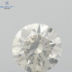 0.33 CT Round Shape Natural Loose Diamond White Color SI2 Clarity (4.37 MM)