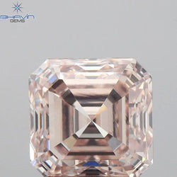 1.10 CT Emerald Diamond Brown Color Natural Diamond VS2 Clarity (5.47 MM)