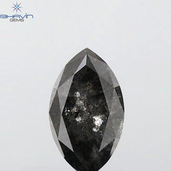 0.46 CT Marquise Shape Natural Loose Diamond Salt And pepper Color I3 Clarity (7.07 MM)