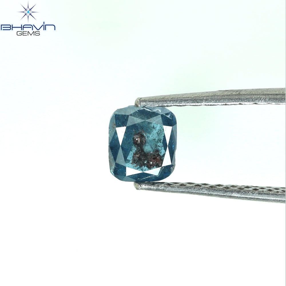0.43 CT Cushion Diamond Natural Diamond Blue Diamond Clarity I3 (4.67 MM)