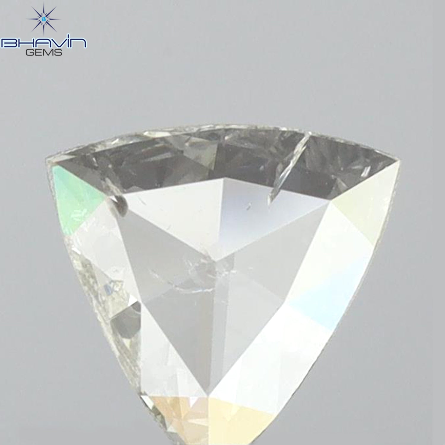 0.33 CT Triangle Shape Natural Diamond White Color SI2 Clarity (6.45 MM)