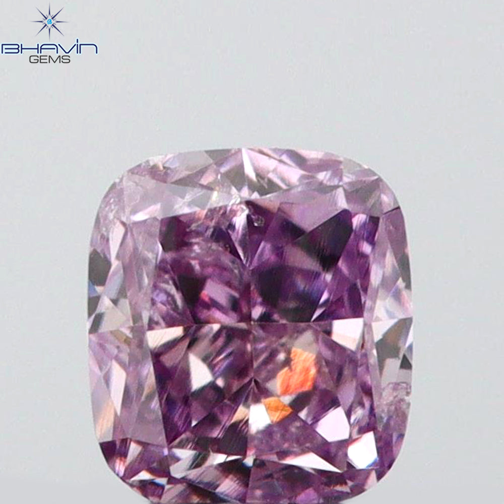 0.15 CT Cushion Shape Natural Diamond Pink Color VS2 Clarity (3.16 MM)