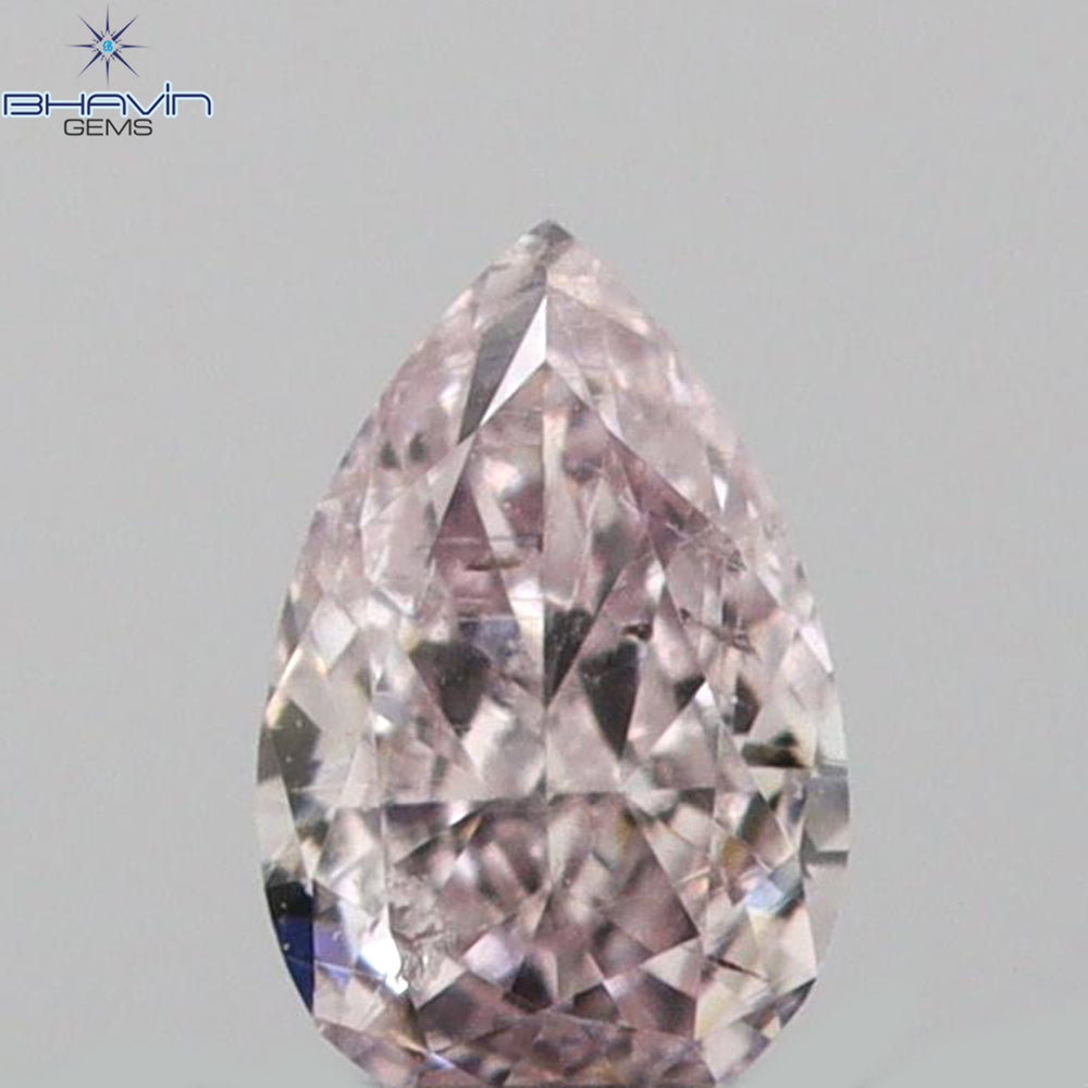 0.06 CT Pear Shape Natural Diamond Pink Color VS2 Clarity (3.12 MM)
