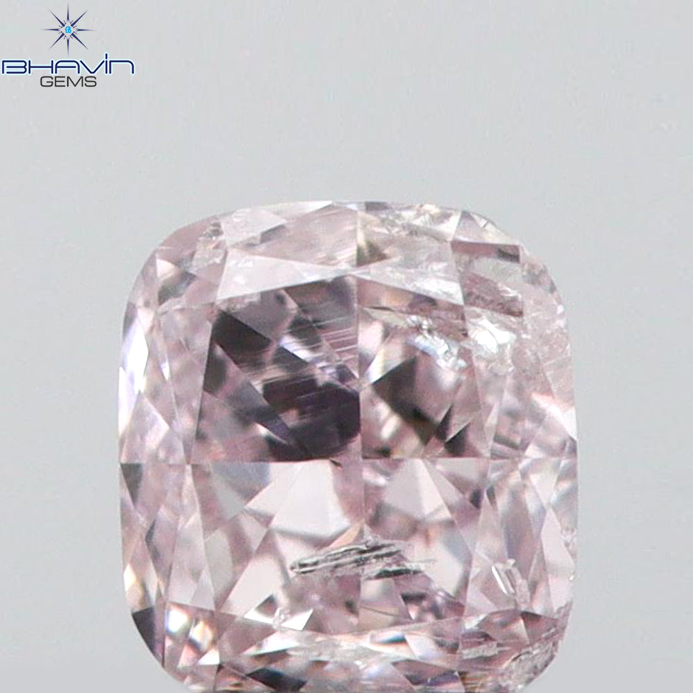 0.05 CT クッションシェイプ 天然ダイヤモンド ピンクカラー VS2 クラリティ (2.28 MM)