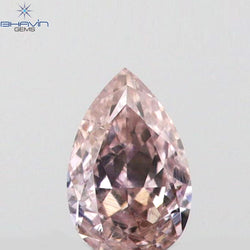 0.05 CT Pear Shape Natural Diamond Pink Color VS2 Clarity (3.02 MM)